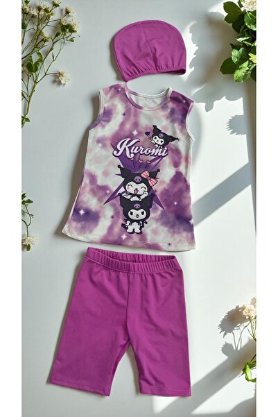 MİLAYS LİFE HOME COLLECTİON KIZ ÇOCUK 3 PARÇA KUROMİ MAYO SETİ