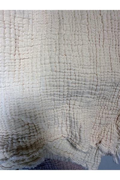 NEEA HOME Ege Muslin Bedspread - Battal Size 100% Cotton Muslin Pique Bedspread - 4 Layers Muslin - (220×240)