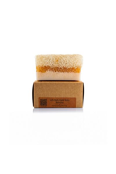 dionesse Pumpkin Fiber Honey Donkey Milk Soap 130 Gr - Nourishing and Handmade Soap