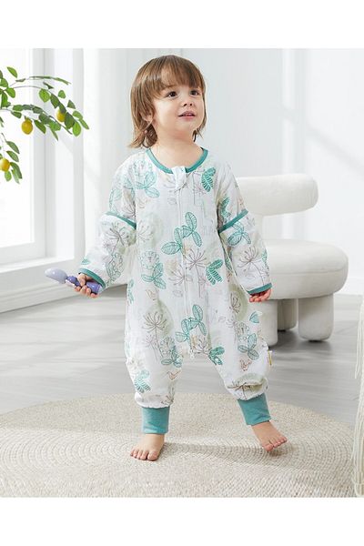 naynes Baby, Child Summer Sleeping Bag, Footed Romper, 100 % Organic Cotton, 0.5 Tog.