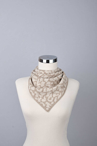 Sebir Moda Φουλάρι πλεκτό με σχέδιο λεοπάρ