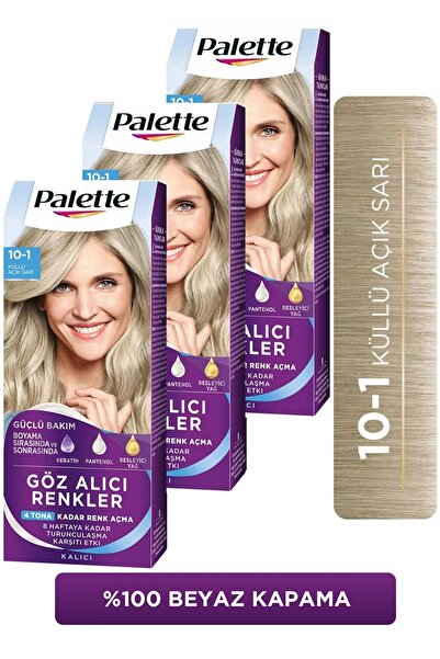Palette Göz Alıcı Renkler 10-1 Küllü Açık Sarı x 3 Adet