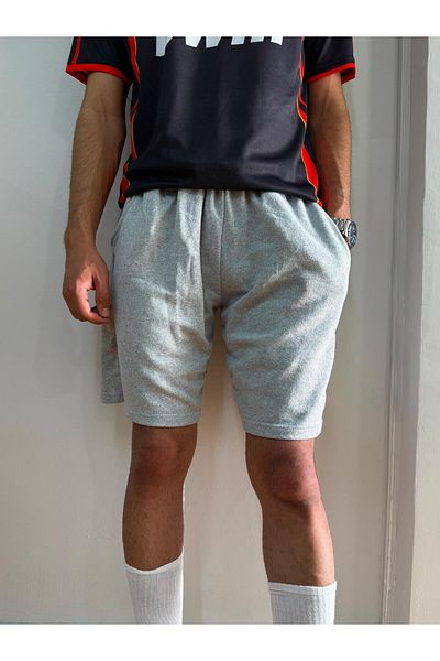 formenza Men's Regular Black-Grey Shorts