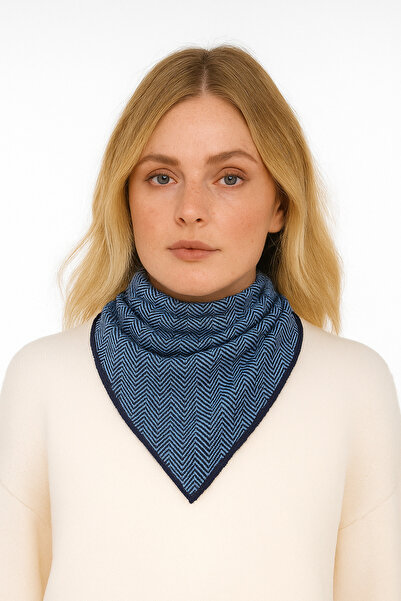 Sebir Moda Herringbone Patterned Knitwear Scarf