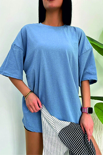 HOFFNUNG Unisex Μπλουζάκι Over Size - Μπλούζα με Στρογγυλή Λαιμόκοψη, Boyfriend Κοπής