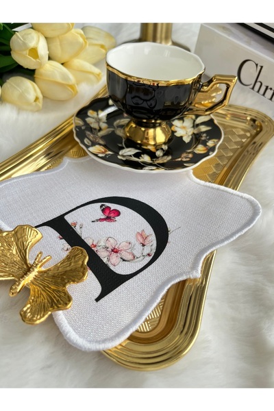 KUMSAL ÇEYİZ 1 Adet Sunumluk Peçete,Kokteyl Peçete,Kahve Yanı Sunum Peçetesi,...