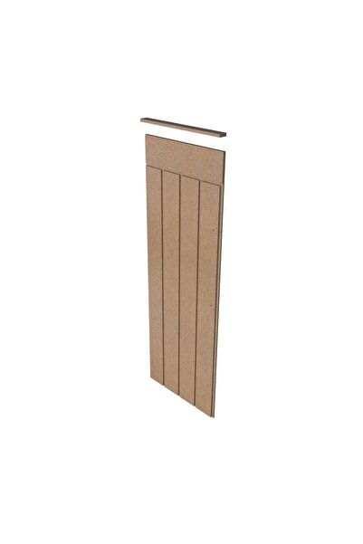 Dekoratif Duvar Paneli ( 36 X 105 Cm ) Boyanabilir Ahşap 10 Mm Ham Mdf Duvar Paneli