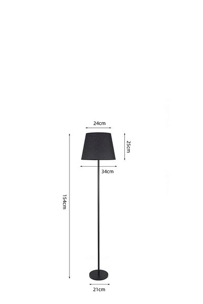 ICTC Floor lamp black color 145cm high modern and simple design suitable for home or office