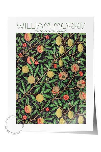 Postifull Αφίσα William Morris - Σειρά Art, Σχεδιασμός χωρίς πλαίσιο, Μοντέρνα Τέχνη