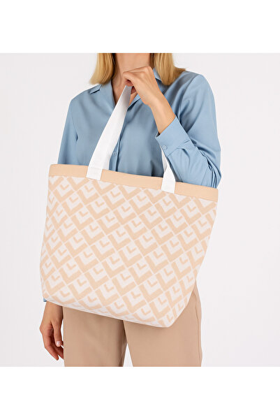 Sebir Moda V Patterned Knitwear Shoulder and Beach Bag