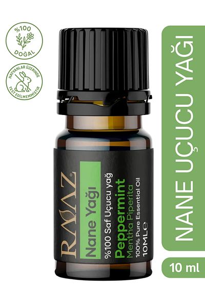 RAAZ زيت النعناع العطري 10 مل - طبيعي ونقي 100%