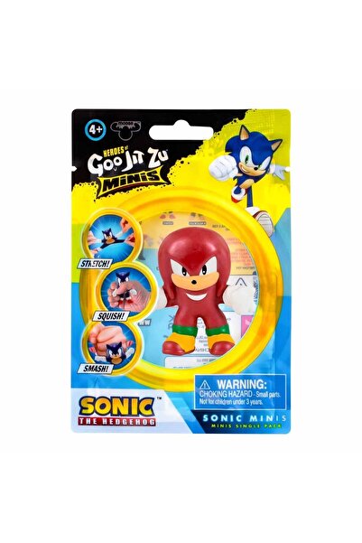 TOYFEST Goojitzu Squishi Esnek Uzayan Yumuşak Sonic Mini Tekli Figür - Metallic Knuckles - 5 CM