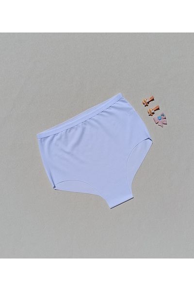 siyalife Women's High Waist Lycra Gathering Seamless Laser Cut No Trace Bikini Slip Panties