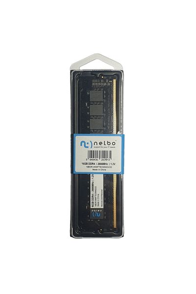nelbo Memory Ram 8 Gb Ddr4, 2666 Mhz, 1.2v Cl17 Original, For Computer, Black Edition