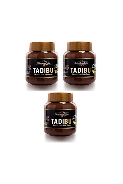 Abdurrahman Tatlıcı Tadıbu Kakaolu Fındık Ezmesi 330 gr X 3 Adet