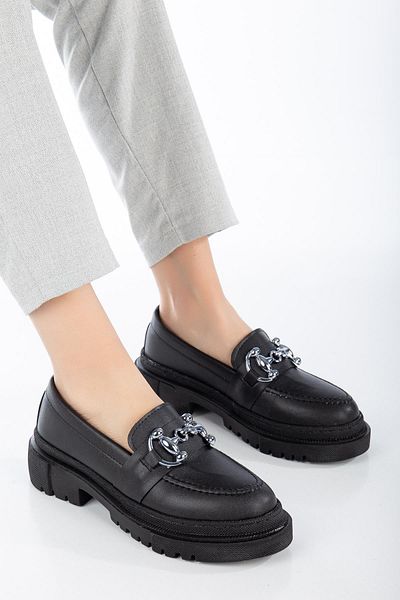 SUİNS SHOES Детайлирани дамски мокасини Andre Buckle