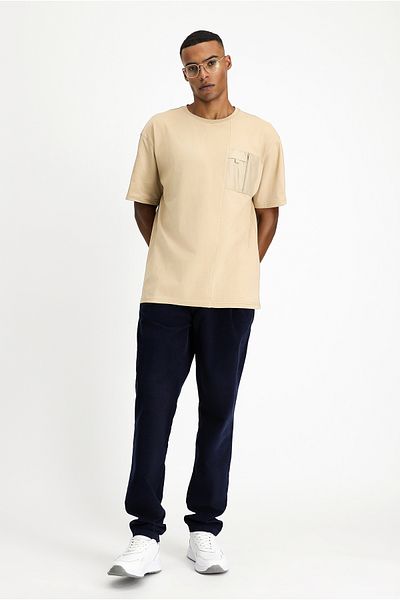Kiğılı Crew Neck Oversize Cotton T-Shirt
