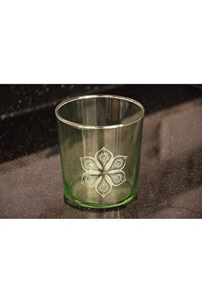 Paşabahçe 4'lü Boho Desen Bardak 4'lü Set Yeşil Su Ve Meşrubat Bardağı