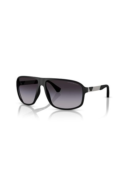 Emporio Armani Man Square Sunglasses- Ea 4029 - Lense Size:64mm - Rubber Black
