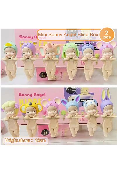 Choice Random 2pcs Hot Sonny Angel Blind Box Cat Daily Series Cat Trendy Play Doll Desktop Ornament Handmad