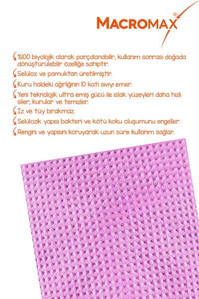 MACROMAX Ultra Sponge Cloth 3 Pack, High Performance Kitchen Cloth That Absorbs 10 Times Its Weight Water