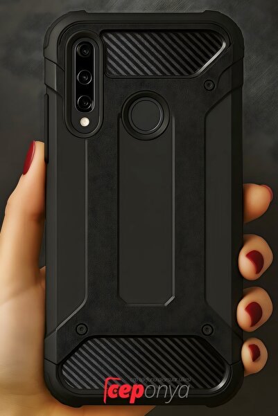 Musal P40 Lite E Kılıf Kamera Korumalı Armor Hybrid Zırh Koruma Kapak