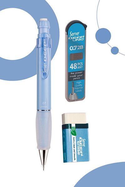 Serve Deep 3-Piece School Set Sky Blue