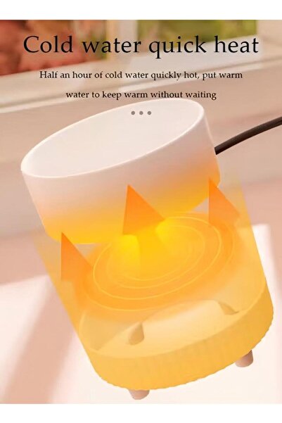 Generic Heated Cat Bowl Outdoor Heated Pet Bowl With Cat Ceramic Bowl Heated Water And Food Bowl Size M