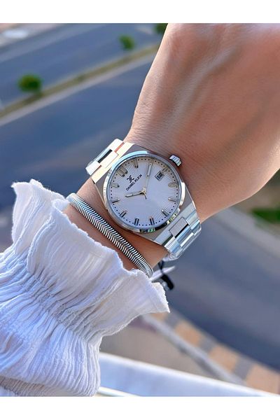 Daniel Klein 3 Atm Water Resistant Retro Vintage Steel Band Women's Wrist Watch and Bracelet Set - S13870.1