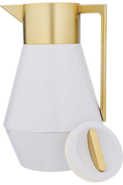 Everest Lydia Thermos White Gold Hand 1 Liter