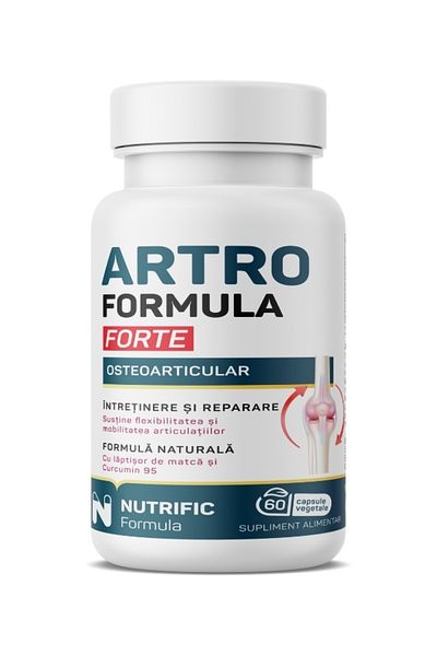 NUTRIFIC Artro FORTE formula, 100% natural, supports bones and joints, 60 vegetable capsules