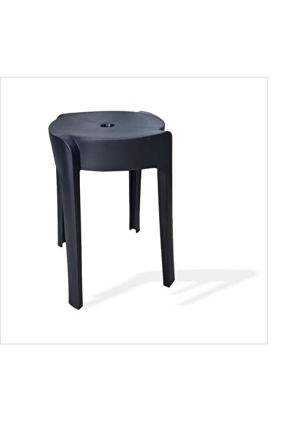 M3DECORİUM Büyük Geniş Uzun Sağlam Sert Plastik Kırılmaz Hafif 45 Cm Banyo Balkon Bahçe Oturak Tabure Sandalye