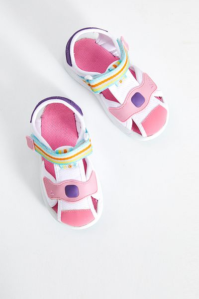 Vicco Flow Ii Lightweight Girls Preschool White/Pink Sandals