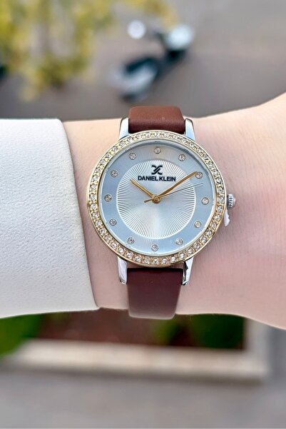 Daniel Klein Gold Gri Renk Ayarlanabilir Kordonlu Kadın Kol Saati ve Kahveren...