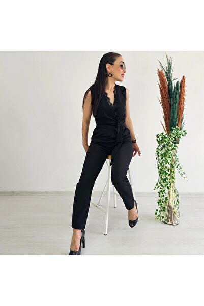 Altı Üstü Butik Lace Detail Jumpsuit