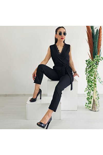 Altı Üstü Butik Lace Detail Jumpsuit