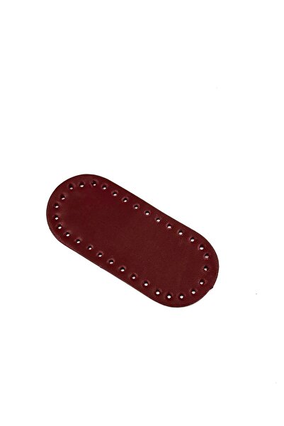 Lady Moss Oval Çanta Tabanı Uzunluk 14 Cm - Genişlik 6 Cm ( Bordo )