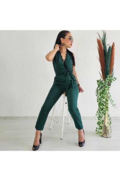 Altı Üstü Butik Lace Detail Jumpsuit