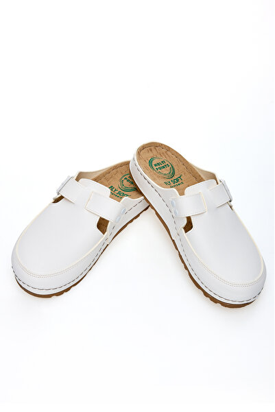 XJIM Παντόφλες Unisex Daily White Ανατομική Σόλα Sabo Nurse Hospital