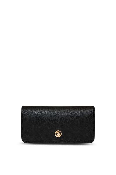 U.S. Polo Assn. Черна дамска чанта тип клъч USC25722