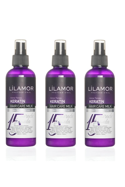Lilamor İntense Therapy Keratin Saç Bakım Fön Sütü 200 ml - Besleyici, Koruyu...