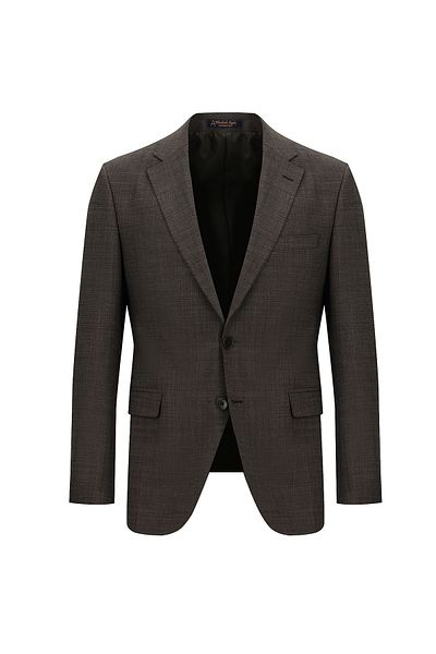 Abdullah Kiğılı Slim Fit Slim Fit Woolen Classic Patterned Suit