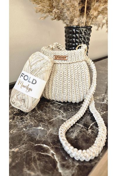 BD fold yarn Korean Model Bag Kit - Marilyn - Polyester Macrame No.3 Bag Knitting Kit