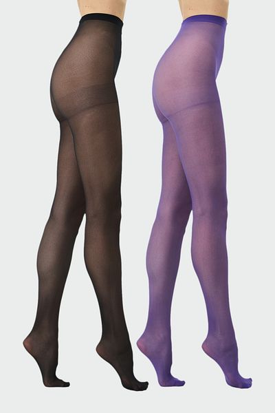 C&City Thin 40 Opaque 2-pack чорапогащник лилаво/черно
