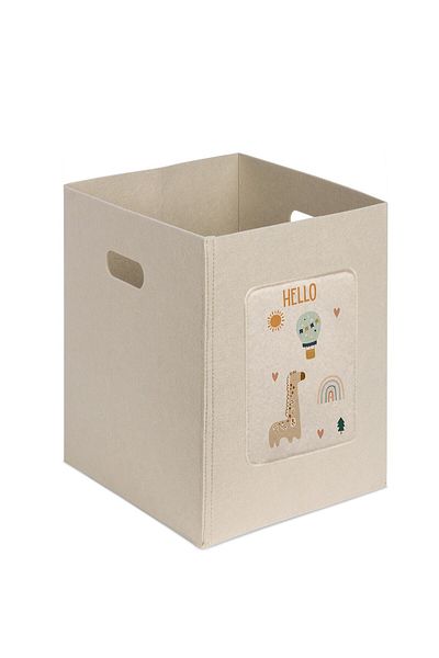 HOMİNG Homing Large Size Felt Toy and Laundry Basket 48 cm Hmy-6391