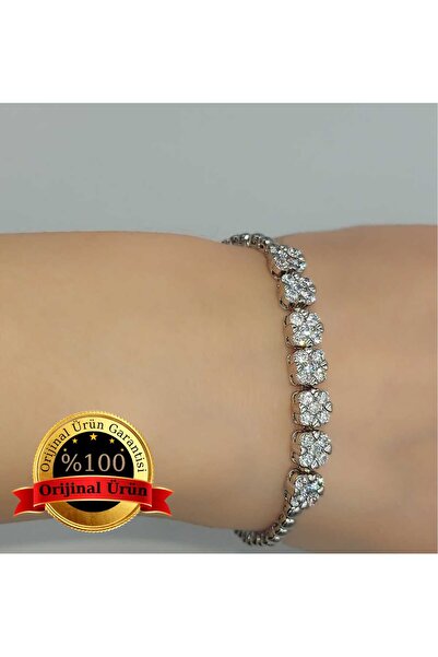 XUPING JEWELRY Xupıng Gümüş Renk Bileklik 17+2 cm