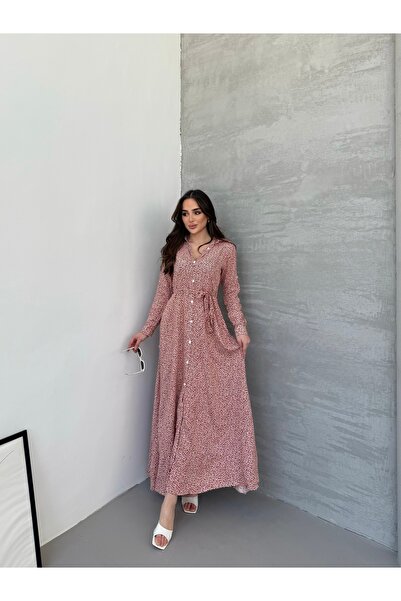 MitraMina Rochie cămașă cu model crocant roșu