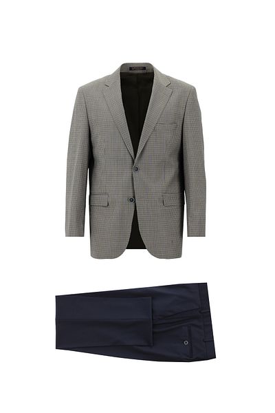 Abdullah Kiğılı Relax Fit Comfortable Cut Wool Combination Suit
