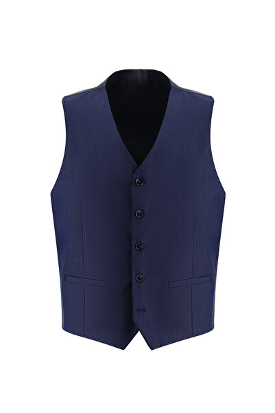 Kiğılı Super Slim Fit Ekstra Dar Kesim Klasik Yelekli Takım Elbise