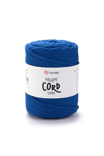 Yarnart Κορδόνι Macrame 5 mm - Μακραμέ Χειροποίητο Νήμα Πλεξίματος Saks Blue-772